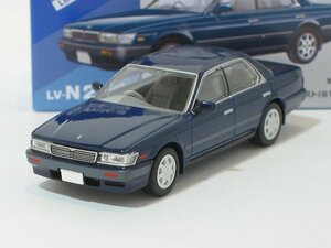 日産ローレル メダリスト（紺）91年式 LV-N259b【トミーテック社1/64ミニカー】【トミカの時】