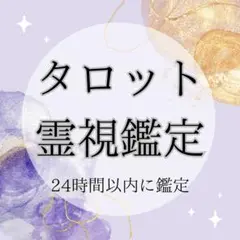 【24時間以内に鑑定】スピリチュアル霊視鑑定　ご質問1件　タロット占い　鑑定書