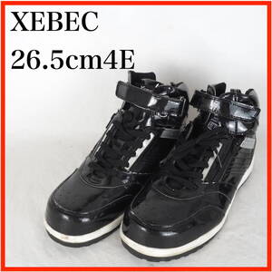 OK0740*XEBEC*ジーベック*メンズ安全靴*26.5cm4E*エナメル黒