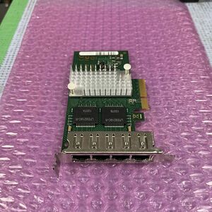 @T0956 秋葉原万世鯖本舗 Fujitsu純正品 富士通 D3045-A11 GS1 4Port Intel I350-AM4 Gigabit Ethernet ロープロファイルブラケット