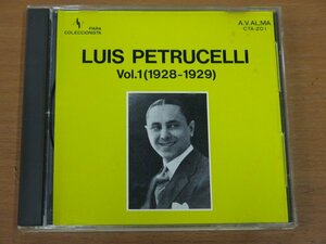 CD LUIS PETRUCHELLI Vol.1 (1928-1929) CTA-201 中古品 CLUB TANGO ARGENTINO ルイス・ペトゥルチェーリ