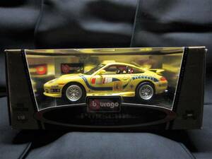 ◎◎ブラーゴ Gold Collection 1/18☆COD.3395 PORSCHE GT3 Cup イエロー☆MADE IN ITALY