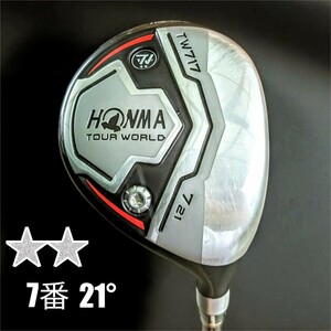 本間・HONMA GOLF TOUR WORLD TW717 フェアウェイウッド 7番 21° ★★ ARMRQ 8 FLX (S) 