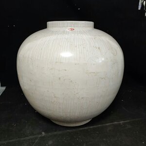 ■観心・時代旧蔵■R858珍品旧蔵 朝鮮 高麗磁 朝鮮古陶磁器 古高麗 李朝時代 李朝白磁大壺