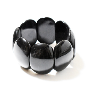 Vintage 1960’s　black plastic bracelet