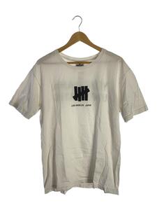 UNDEFEATED◆YOKOHAMA/Tシャツ/L/コットン/ホワイト/無地