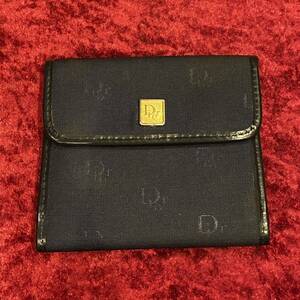 vintage Dior クリスチャンディオール 総柄 二つ折り財布 折り畳み財布