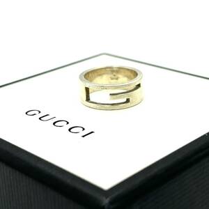 箱保存袋付き　GUCCI グッチ　シルバー925 リング　指輪　G 13号　KL65