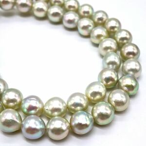 テリ良し!!良品!!＊アコヤ本真珠ネックレス＊o 約40.9g 約44.0cm 約8.0mm珠 pearl necklace jewelry ジュエリー DE0/DH0