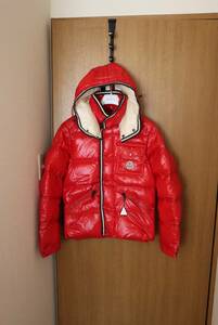 モンクレール【希少カラー】BRANSON ダウンジャケット サイズ0 レッド 国内正規品 MONCLER