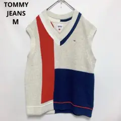 【TOMMY JEANS】トミージーンズ　ニットベスト　M