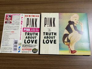 #3/レア/帯付き/P!NK(ピンク) THE TRUTH ABOUT LOVE/初回スペシャル・パッケージ、日本盤ボーナストラック収録、全18曲、紙ジャケ仕様