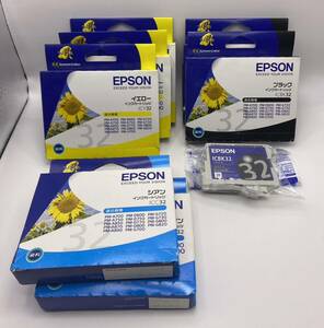 『 9319 』 未使用品 未開封 EPSON エプソン純正インク8本 IC32シリーズ/ ※個数商品説明欄記載