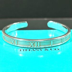 【ティファニー】基準内 TIFFANY&Co. カフバングル アトラス ATLAS シルバー925 バングル ブレスレット アクセサリー メンズ レディース 箱