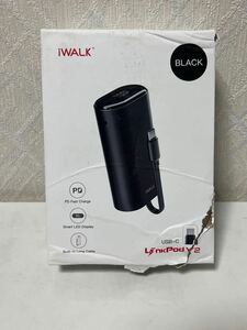 606i0112 iWALK Apple Watch充電器 モバイルバッテリー ワイヤレス充電 アップルウォッチ9000mAh大容量 ケーブル内蔵 