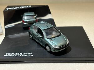 1/43「プジョー206 Berline XT Premium」1998 薄グリーンメタリック　NOREV製 