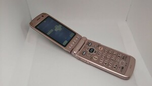 M029 docomo FOMA らくらくホン F-09B FUJITSU 富士通/ガラケー/ケータイ 簡易動作確認＆簡易清掃＆初期化OK 判定○ 現状品 送料無料　