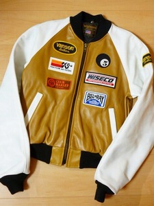 VANSON バンソン シングル ライダース ジャケット TJP クラブ ハーレー 別注 TJ HARLEY B C C2 RJP D STAR ENF 牛革 革ジャン レザー