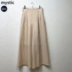 mystic ミスティック ウエストゴム ワイドパンツ ベージュ 春夏