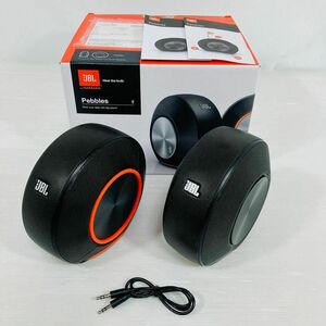 JBL Pebbles バスパワードスピーカー パソコン用ステレオスピーカー USB DAC内蔵バスパワードスピーカーブラック ペブル 極美品 使用僅か