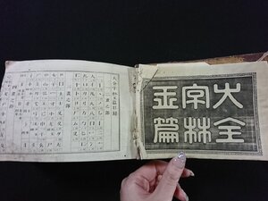 ｖ∞6　明治期　大全字林玉篇 完　1冊　明治15年　厚冊　和本　古書/S28