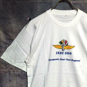 ヴィンテージ INDY 500 Tシャツ Lサイズ 新品未使用 デッドストック XLサイズ モータースポーツ