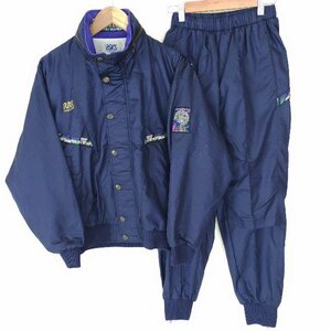 (^w^)b 日本製 ASICS アシックス 80s 90s ヴィンテージ トラック アクティブ ウェア ジャケット パンツ 裏 メッシュ ブルー M S 9560DD