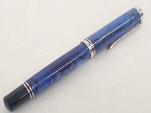 PELIKAN 万年筆 SOUVERAN M805 マーブルブルー ペン先 18C-750 M ペリカン スーベレーン ▽ 7034F-6