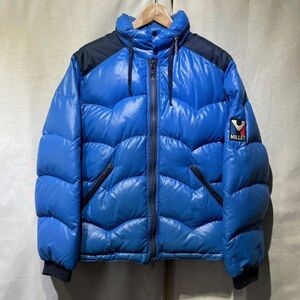 希少! 80s MILLET フランス製 ダウンジャケット ヴィンテージ ブルー フレンチ ユーロ 70s 90s