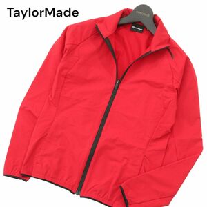 TaylorMade テーラーメイド 通年 ナイロン★ ストレッチ ブルゾン ジャケット Sz.XS　メンズ 赤 ゴルフ　A4T01721_2#O