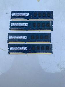 PC用メモリ 4GB 1Rx8 PC3-12800U 4GBx4枚 16GB BISO起動可　中古品