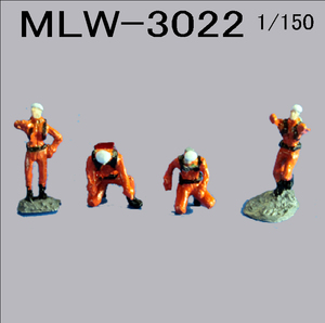 1/150 Nゲージに最適！フィュギュアシリーズ　　MLW3022　レスキュー隊２