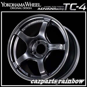 ★YOKOHAMA WHEEL ADVAN Racing TC-4 forEuropeanCars 16×8.0J/8J 4/100 +38★GMR/レーシングガンメタリック★新品 4本価格★