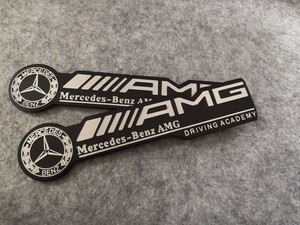 ★メルセデス・ベンツ BENZ AMG★18*2.5CM★ステッカー エンブレム エンブレムステッカ 車の装飾 傷を隠す 2個セット