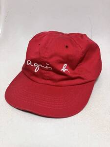 90s ビンテージ アニエスべー ベースボールキャップ 赤 非売品 agnes b. キャップ