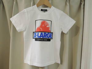 X-LARGE エクストララージ XLARGE Kids バイカラーOGゴリラ S/S TEE ホワイト 120 キッズ 最新夏物人気商品 最新人気商品 値下げ！