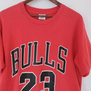 90s USA製 【 CHICAGO BULLS MICHAEL JORDAN 】 Tシャツ / L / STARTER NBA シカゴブルズ ビンテージ ユニホーム