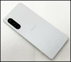 美品 Xperia 5 IV SOG09 エクリュホワイト (au 〇判定) エクスペリア 領収書可