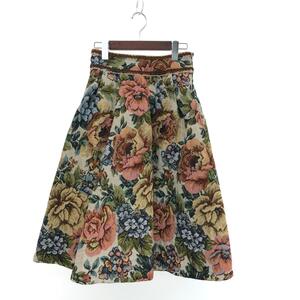 未使用品◆Maison de FLEUR メゾンドフルール スカート サイズ:38◆ マルチカラー ポリエステル レディース ボトムス ゴブラン織り