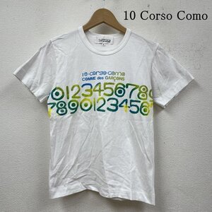 ディエチ・コルソ・コモ COMME des GAR?ONS 数字 プリント クルーネック シャツ SF-T903 AD2010 Tシャツ Tシャツ S 白 / ホワイト