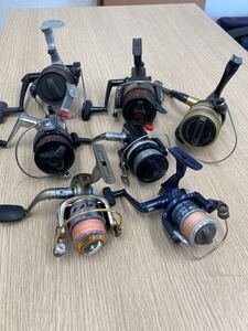 SHIMANO シマノ DAIWA ダイワ RYOBI リョービ　スピニングリールまとめて7点セット　投釣り　鯉釣りリール　海釣りリール