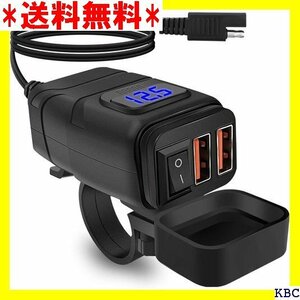 ☆ベストセラー XBERSTAR バイク USB電源 USB充電器 車 対応携 ブレット、ナビゲーション、GPS ブラック 91