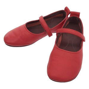 【美品】 CAMPER / カンペール | Right Nina / ライトニナ レザー ストラップ フラットシューズ | 36 | red | レディース