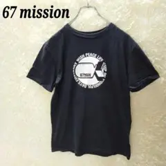 67mission☆半袖Tシャツ　コットンシャツ　トップス　綿　日本製