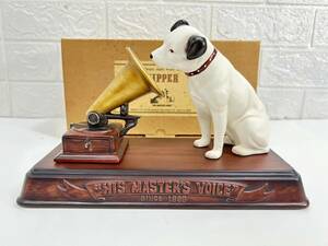 8-22-4 未使用 VICTOR NIPPER ビクター ニッパー HIS MASTER’s VOICE 置物 犬 陶器 1899 箱あり 当時物 Victor 