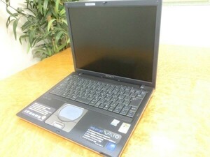 SONY ソニー 14型 ノートパソコン VAIO PCG-VX7/BD PCG-551N 通電不可 部品取用 ジャンク品 G5326