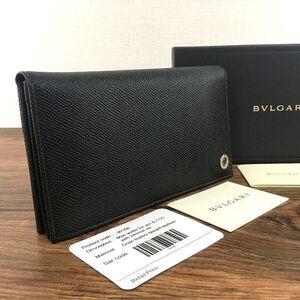 送料込み！ 未使用品 BVLGARI 長財布 30398 ブラック 箱付き プレゼントにも！ 94