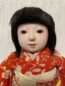 市松人形11 日本人形 アンティーク 抱き人形 縮緬 ちりめん 古い 着物 女の子 縮緬 日本人形 アンティーク 抱き人形 玩具 ビスクドール