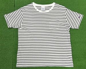 Champion チャンピオン ウィメンズ ボーダーショートスリーブポケットTシャツ 24SS NO.６１１