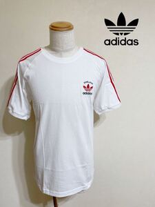 【新品】 adidas originals アディダス オリジナルス 3ストライプ イングランド クルーネック Tシャツ トップス サイズXO 半袖 白赤 GP1920